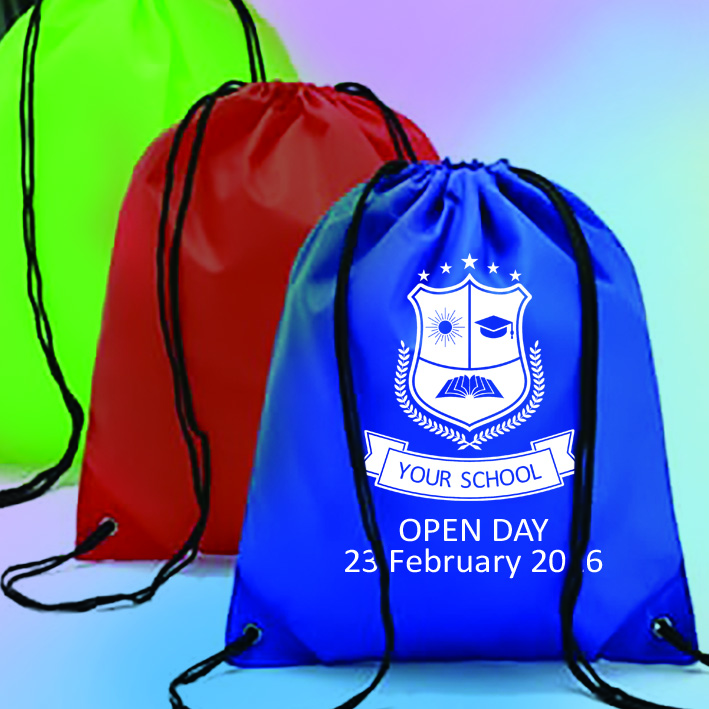 drawstring / shopping bags • Supply Drawstring & Shopping • Branding of Standard Bags • Custom size bags with closures such as Velcro, Press Stud or Zips on order