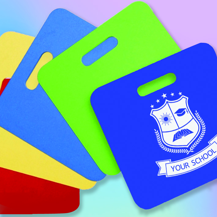 foam cushions / hands • Foam cushions branded with your logo or slogan • Various colours to choose from • 1 colour print on 1 or 2 sides • Minimum Quantity x10